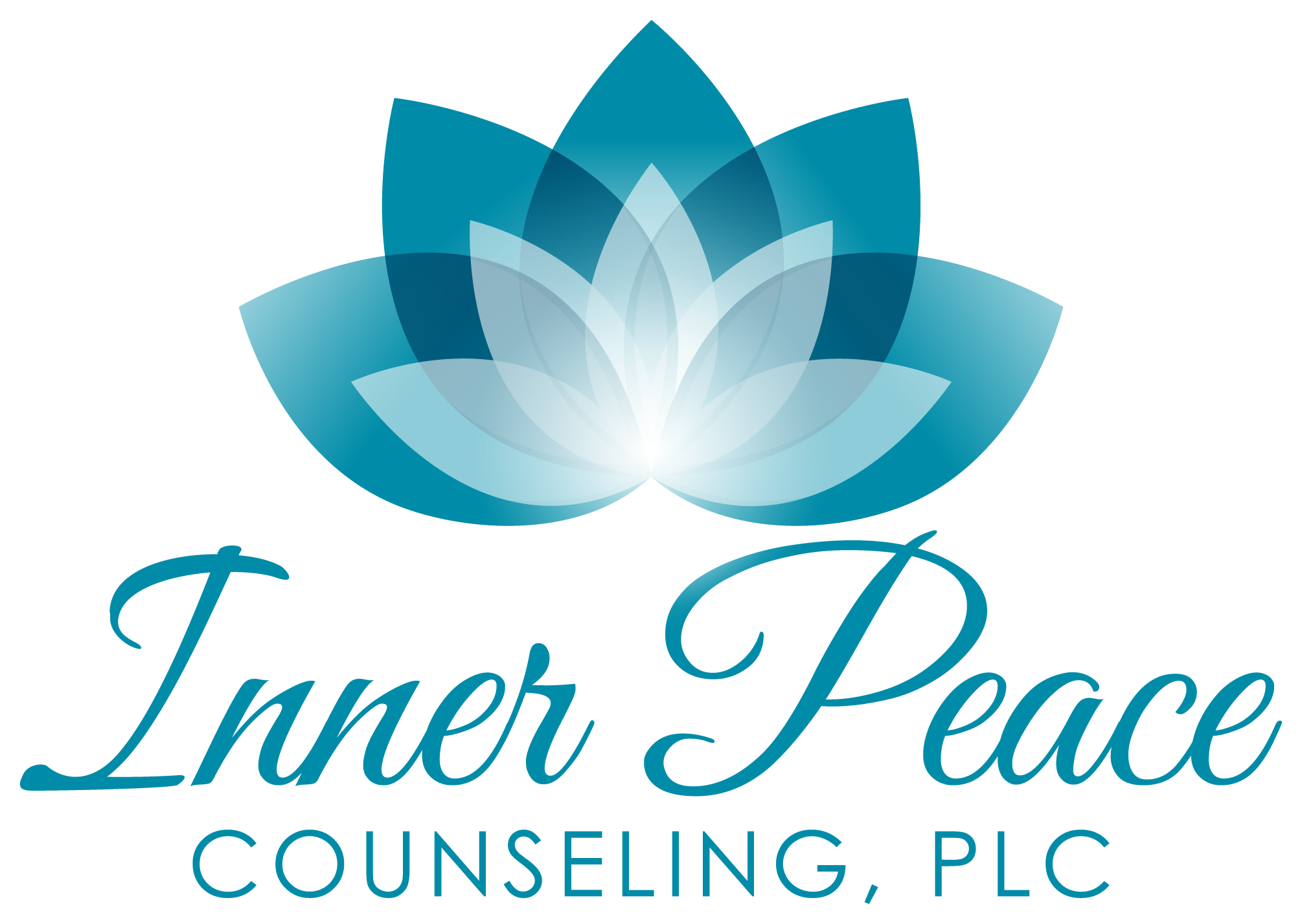 Soft holistic therapy brand imagery for Inner Peace Counseling